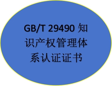 GB/T 29490知識產權管理體系認證證書
